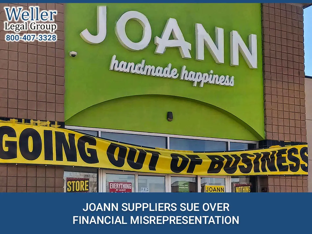 Joann Suppliers Sue Over Financial Misrepresentation